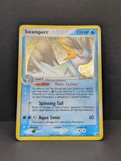 Swampert 11/106 EX Emerald Holo Ultra Rare Pokemon TCG Nintendo MP+ - Image 3