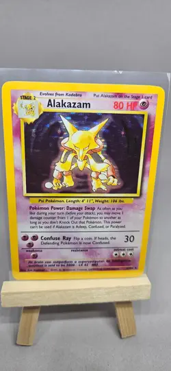 Pokemon TCG Alakazam Base Set 1/102 Holo 1999-2000 Wizards Base Set - Image 1