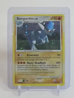 Rampardos 33/123 Mysterious Treasures Reverse Holo TCG Rare 2007 Vintage Pokemon - Image 1