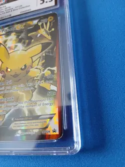 Pokemon 2016 XY Black Star Pikachu EX Promo Red & Blue Collection XY124 CGC 5.5 - Image 3