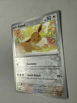 Pokemon TCG * SV Twilight Masquerade * 135/167 Eevee REVERSE HOLO Common * NM - Image 2
