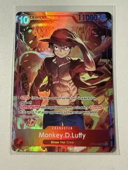 One Piece CCG Monkey.D.Luffy ST10-006 Alt Art Treasure Booster Near Mint - Image 1