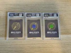 PSA 10 Luffy P-075 Sabo P-073 & Ace P-074 One Piece Saikyo Jump Promo - Image 2