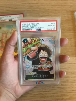 PSA 10 Luffy P-075 Sabo P-073 & Ace P-074 One Piece Saikyo Jump Promo - Image 3