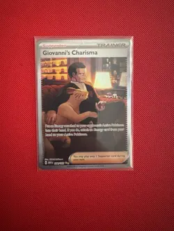 Pokemon Giovanni's Charisma Card 204/165 Scarlet & Violet 151 Series - Image 1