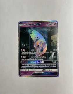 Pokemon TCG Mewtwo GX Secret Rare Shining Legends 76/73 Full Art Card - Image 5