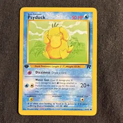 Psyduck 65/82 Team Rocket 1st Edition Common Pokemon TCG English 1999-2000 Card - Image 1