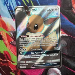 Pokemon Card - Eevee GX SM242 Sun & Moon Black Star Promo Full Art SM Holo - Image 1