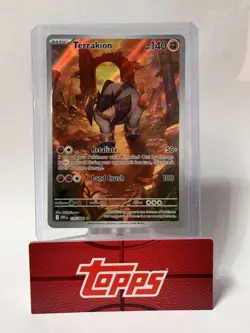 Pokemon TCG Terrakion – White Flare – Full Art Rare Card – 135/086 NM - Image 1
