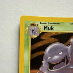 Pokemon TCG Muk Fossil Holo Rare Card 13/62 LP WOTC 1 - Image 3