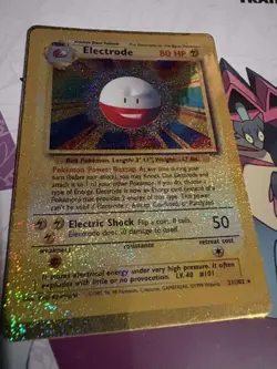 Electrode 21/102 HOLO Prism Vintage Pokemon Vending Base Set Sticker Card 90's - Image 4