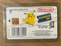 Squirtle Pokemon Snap Station Vintage Blockbuster Video Chip Card 1999 TCG Rare - Image 2