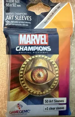 4 Packs Of Marvel Champions Art Sleeves Cards Quicksilver Wasp Dr Stranger New - Image 4