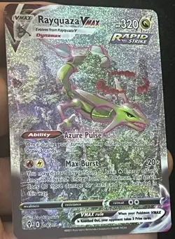 Rayquaza alt art Custom Card TCG Holo Holographic Fan Art Nm - Image 1