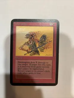 MTG Disintegrate Alpha Magic the Gathering - Image 1
