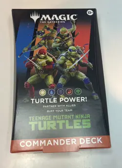 MTG Teenage Mutant Ninja Turtles Turtle Power Commander Deck Factory Sealed - Image 1