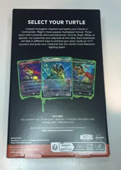 MTG Teenage Mutant Ninja Turtles Turtle Power Commander Deck Factory Sealed - Image 2