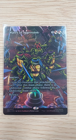 Waves of Aggression | Foil | Borderless | MTG | TMT | Near Mint | English EN - Image 1