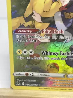 Pokemon TCG Pikachu SWSH11: Lost Origin Trainer Gallery TG05/TG30 Ultra Rare NM - Image 5