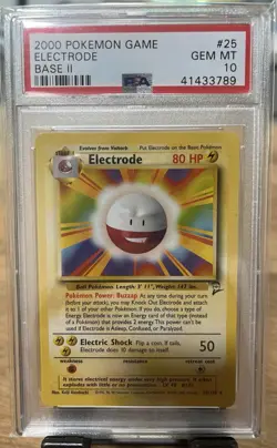 Electrode Base set 2 Pokemon TCG PSA 10 GEM MT - Image 1