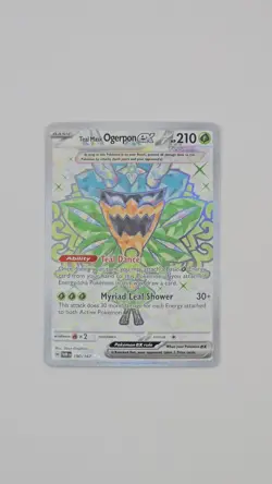Pokemon TCG Teal Mask Ogerpon EX Holo Card 190/167SV06: Twilight Masquerade - Image 1