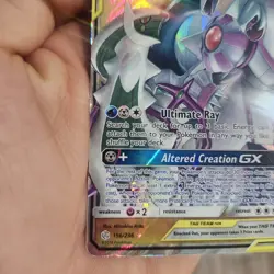 2019 Pokemon Cosmic Eclipse Arceus Dialga Palkia Tag Team Holo #156/236 - Image 2