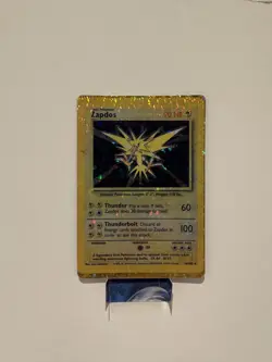 Zapdos Pokemon TCG Holo Prism Vending Machine Sticker Cards Bundle 90’s - Image 1