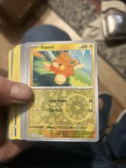 2024 Pokemon Scarlet Violet Reverse Holo Foil Pawmi 74 /198 Holographic - Image 1