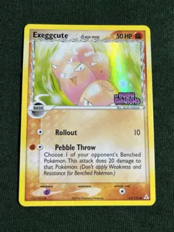 2006 POKEMON EXEGGCUTE (Delta Species) 65/110 EX HOLON PHANTOMS-REV HOLO-STAMPED - Image 1