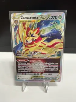 Pokemon Zamazenta VSTAR # 099/159 Crown Zenith Holo 2023 Ultra Rare - NM - Image 1