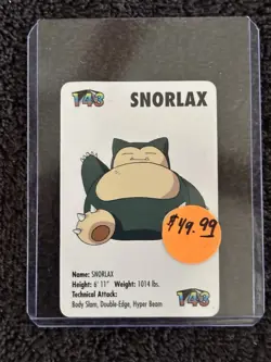 1998 POKEMON KFC CARD GAME SNORLAX #143 - Image 1