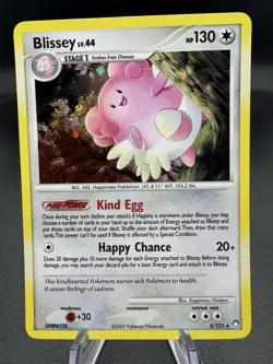 Pokemon TCG Blissey 5/123 Mysterious Treasures Holo Rare - MP - Image 1
