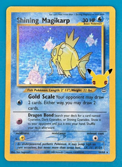 Pokemon TCG Shining Magikarp 66/64 Holo Celebrations: Classic Collection - NM - Image 1