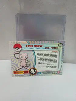 Pokemon Topps 2000 TV Animation Edition MEW #151 non-holo, Excellent Condition - Image 3