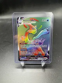 Kyurem VMAX Pokemon TCG Rainbow Secret Rare Holo 197/196 Lost Origin - Image 1