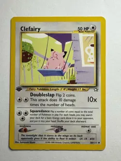 1st Edition Clefairy - 30/111 - Pokemon Neo Genesis - Regular - LP - Image 1