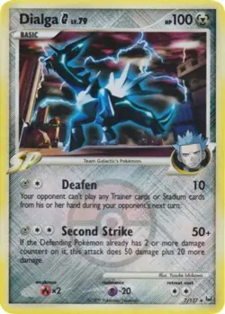 Dialga G - 7/127 - Crosshatch Holo League Promo PL/MP, English Pokemon Promos - Image 1