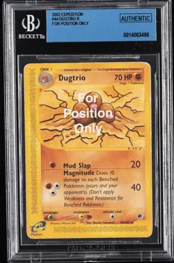 2002 POKEMON EXPEDITION FOR POSITION ONLY #44 DUGTRIO BGS AUTHENTIC - Image 1