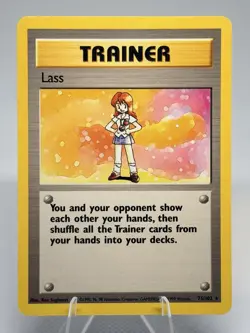 Lass 75/102 Base Set Unlimited 1999 Rare Pokemon TCG LP - Image 1