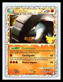 💥 Donphan (Prime) Holo - 107/123 - Classic Collection Celebrations Pokemon 2021 - Image 1