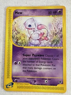 Pokemon Mew Expedition Base Set Rare 50 HP Basic 55/165 2002 English - Image 5