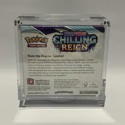 Pokemon Chilling Reign Sealed Booster Box In Acrylic Case - Image 2
