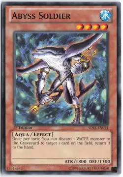 Yugioh - Abyss Soldier SDRE-EN014 1st Edition - Structure Deck: Realm of the Sea - Image 1