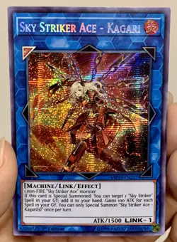 Yugioh Sky Striker Ace Kagari MP19-EN257 Prismatic Secret Rare 1st NM w/Tracking - Image 1