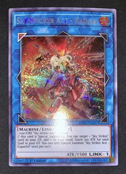 Yugioh Sky Striker Ace Kagari MP19-EN257 Prismatic Secret Rare 1st NM w/Tracking - Image 3
