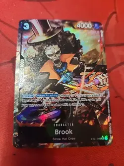 One Piece TCG Brook EB01-046 Alt Art Super Rare SR - Image 1