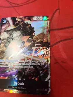 One Piece TCG Brook EB01-046 Alt Art Super Rare SR - Image 3