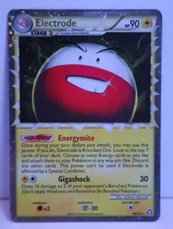Pokemon Electrode Prime 93/102 Triumphant Ultra Rare Holo HP90 Card 2010 - Image 1