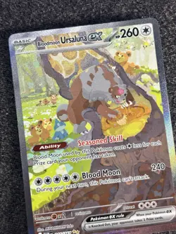 Bloodmoon Ursaluna ex 216/167 Pokemon TCG Twilight Masquerade SIR 2024 NM - Image 4