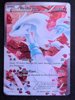 Reshiram (Full Art) RC22/RC25 Legendary Treasures: Radiant Collection Pokemon TC - Image 1
